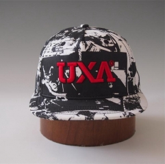 Hot sale poly 100% abstraction custom 3D embroidery snapback cap and hat