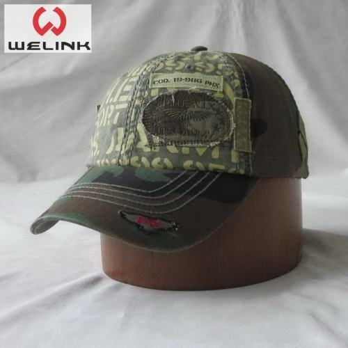 Welink High Quality Patch Print Logo Cotton Baseball Cap