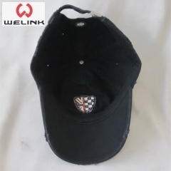 Black Embroidery Sport Cap Dad Hat