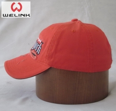 Sandwich Washed Custom Embroidery Dad Cap