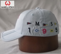 Welink High Quality Embroidery Custom Logo Folding Brim Baseball Cap