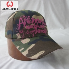 Welink High Quality Print Logo Camo Cotton Baseball Cap