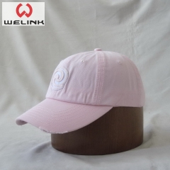 Welink High Quality Custom Logo Cotton Embroidery Fabric Patch Baseball Cap