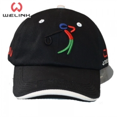 Custom Embroidery 6 Panels Black Baseball Cap