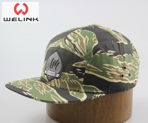 customizable logo individuality fashion outdoor camouflage five panel caps