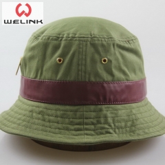 Classic Army Green Bucket Cap Zipper Fisherman Hat