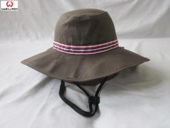 Hot Sale Wholesale Custom Logo Adjustable Stripe Bucket Cap