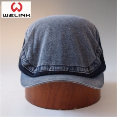 Hot Sale Custom Logo Men's Vintage Denim Adjustable Ivy Hat And Cap