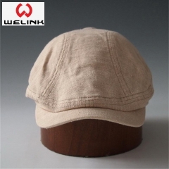 Linen Plain Adjustable Custom Logo Ivy Hat And Cap