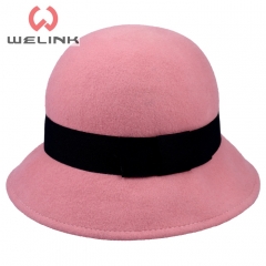 Custom design 100% wool felt bucket hat