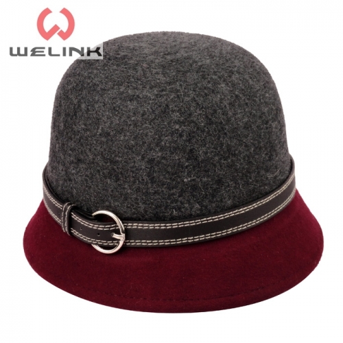 Latest fashion custom elegant women wool bucket hats felt hat