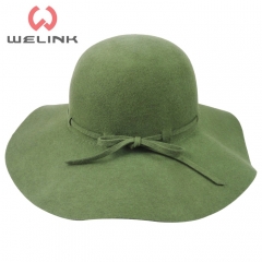 Fashion Women Ladies Felt Fedora Floppy Wide Brim Wool Hat