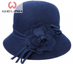 Custom design 100% wool felt bucket hat