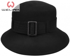 Custom design 100% wool felt bucket hat